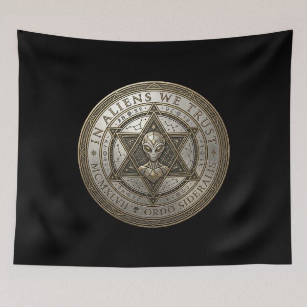 Item preview, RESIDENT ALIEN In Alien We Trust designed and sold by ALL ART .