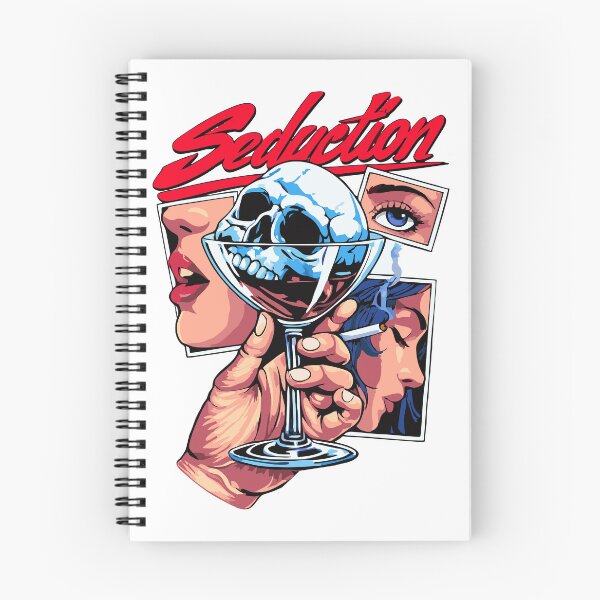 Item preview, Seduction Skull Wine Glass Aesthetic Sticker | Dark Art Illustration designed and sold by Pinpondesigns.