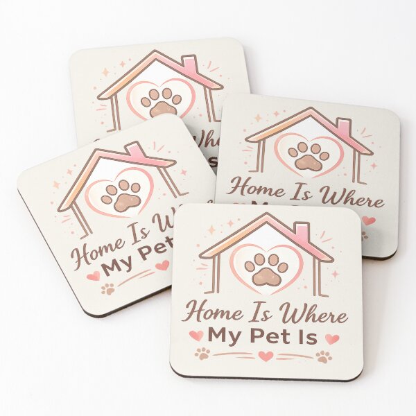 Item preview, Home Is Where My Pet Is Cute Pet Lover Dog Cat Mom Aesthetic T-Shirt designed and sold by warlistop.