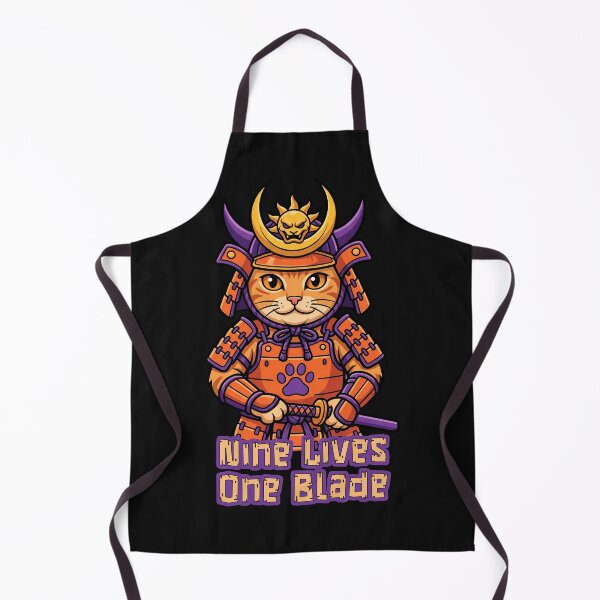 Item preview, Nine Lives One Blade Samurai Cat designed and sold by AwesomeBeyondLimits.