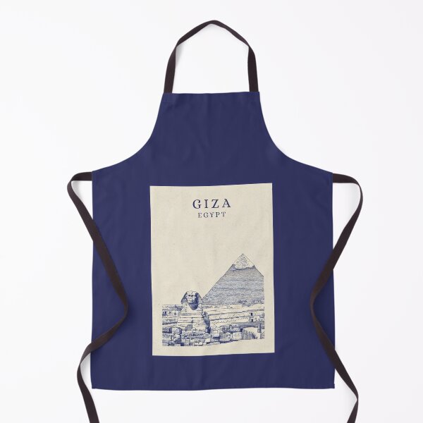 Item preview, Giza Egypt Great Sphinx and Pyramid Vintage Line Art Poster designed and sold by Sorcend.