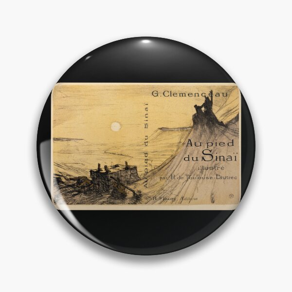 Item preview, Cover for Au Pied du Sinaï by Henri de Toulouse-Lautrec - Vintage French Book Cover Art Print designed and sold by artofuniverse.