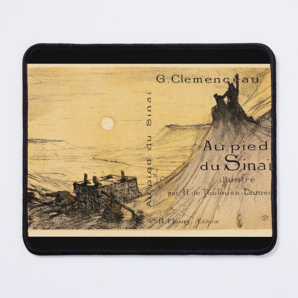 Item preview, Cover for Au Pied du Sinaï by Henri de Toulouse-Lautrec - Vintage French Book Cover Art Print designed and sold by artofuniverse.