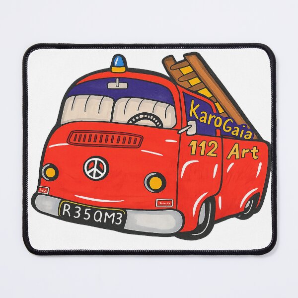 Item preview, Firetruck designed and sold by KaroGaiaArt.