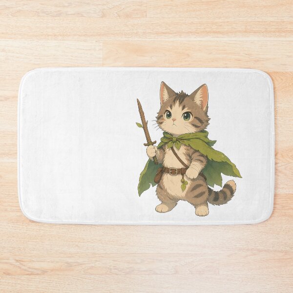 Item preview, Cute RPG Fantasy Ranger Warrior Cat designed and sold by LumePrint.