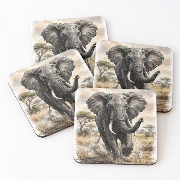 Item preview, African Elephant Animal - Savanna Wildlife Africa designed and sold by RubisLeaf.
