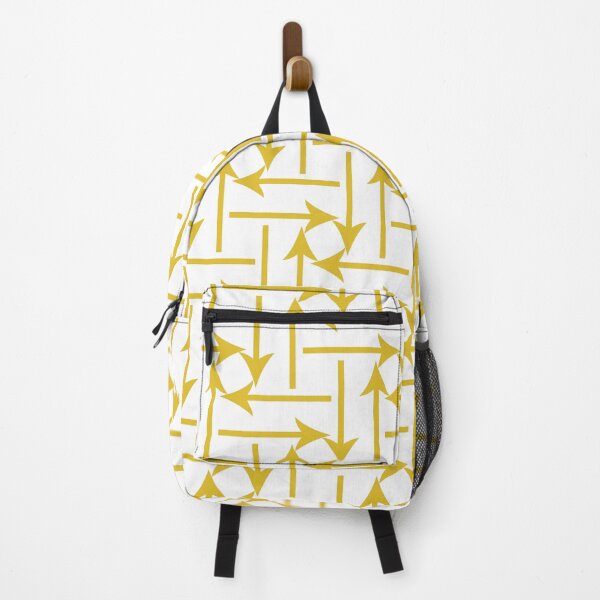 Item preview, White & durian yellow arrows designed and sold by Mint + Midnight.