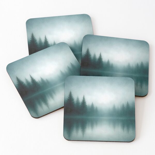 Item preview, Tranquil Misty Forest Lake Reflection designed and sold by Maria Dryfhout.