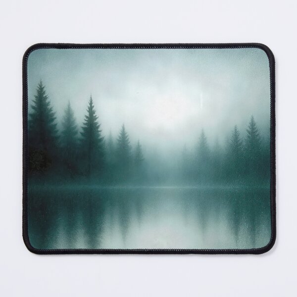 Item preview, Tranquil Misty Forest Lake Reflection designed and sold by Maria Dryfhout.