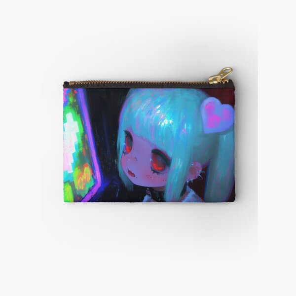 Item preview, Cyber Goth Arcade Demon Girl designed and sold by bubblegoth.