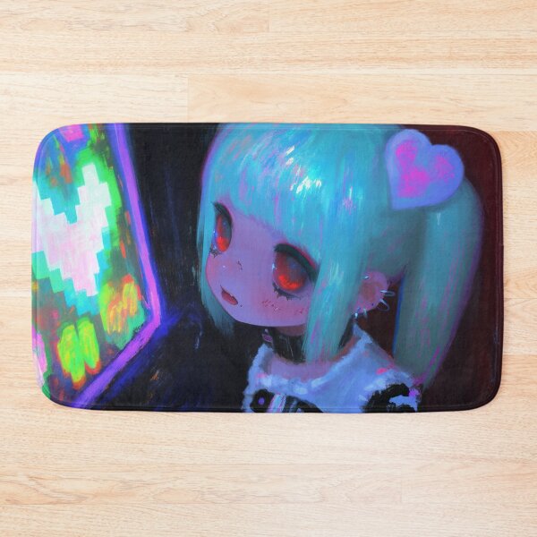 Item preview, Cyber Goth Arcade Demon Girl designed and sold by bubblegoth.