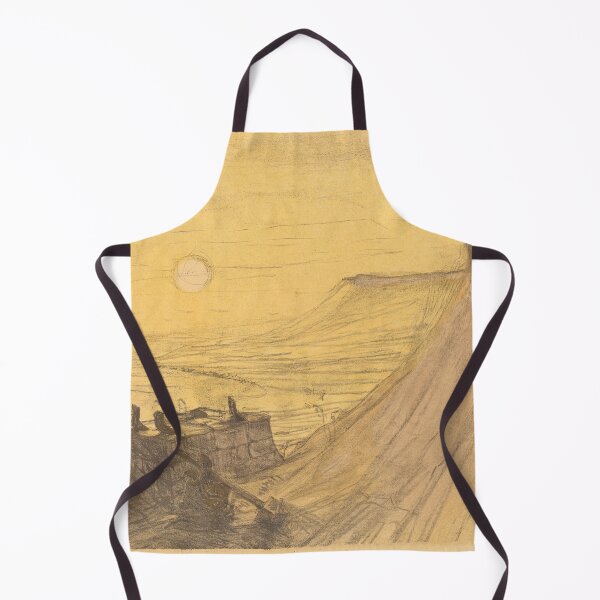 Item preview, Au Pied du Sinaï Landscape by Henri de Toulouse-Lautrec Vintage Desert Art Print designed and sold by artofuniverse.