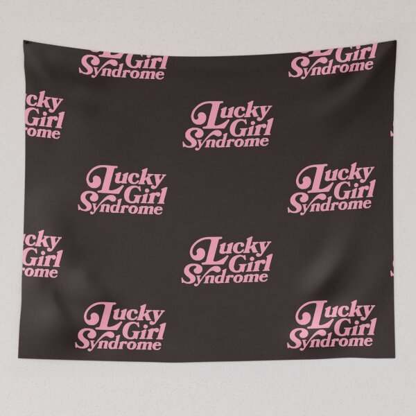 Item preview, Lucky Girl Syndrome – ILLIT Kpop Aesthetic Typography Design designed and sold by KryaArts27.