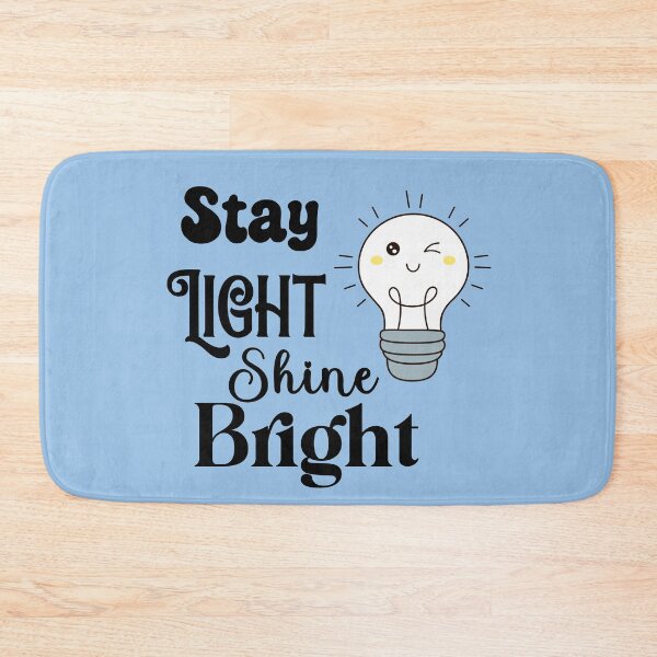 Item preview, Stay light shine bright black white designed and sold by Navitaloves.