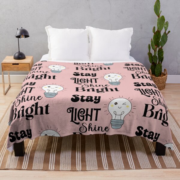 Item preview, Stay light shine bright black white designed and sold by Navitaloves.