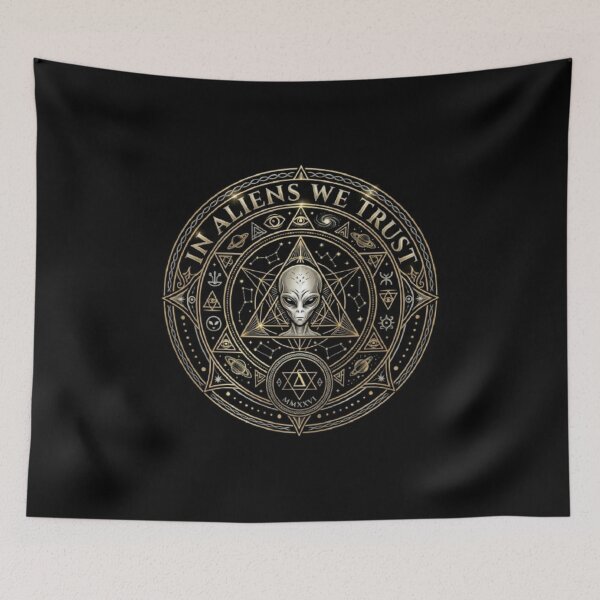 Item preview, RESIDENT ALIEN In Alien We Trust designed and sold by ALL ART .
