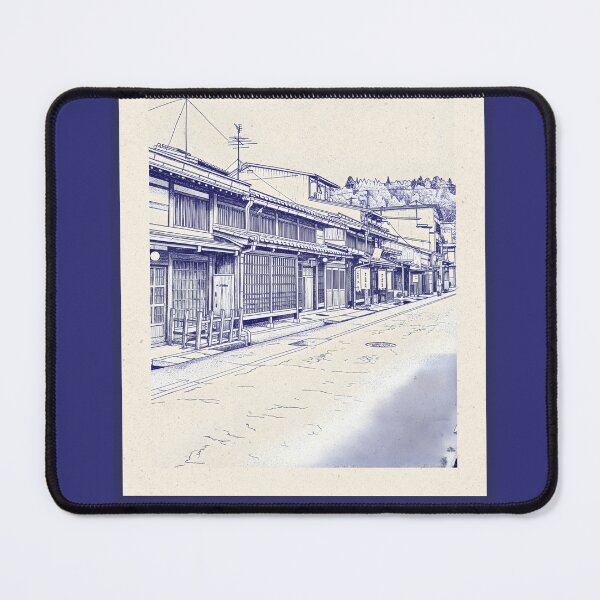 Item preview, Kyoto Japan Traditional Street Architecture Vintage Line Art Poster designed and sold by Sorcend.