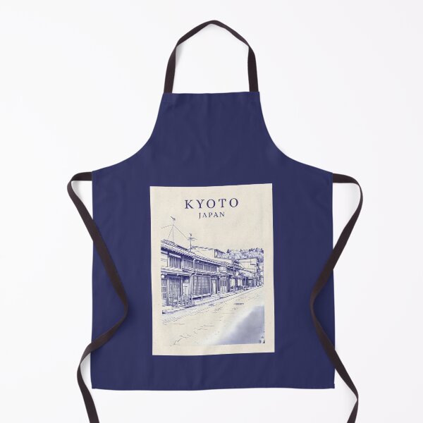 Item preview, Kyoto Japan Traditional Street Architecture Vintage Line Art Poster designed and sold by Sorcend.