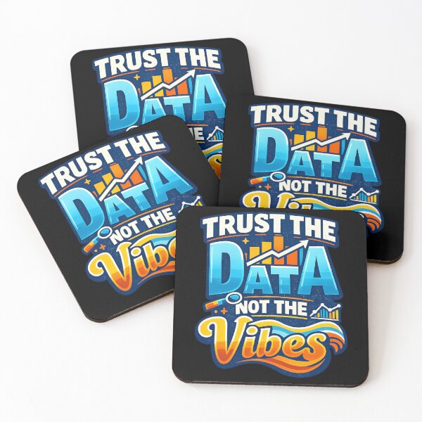 Item preview, Trust the Data Not the Vibes Funny Analytics Design designed and sold by TeeTimeTreasure.