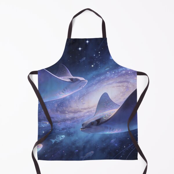 Item preview, Cosmic Stingrays Swimming in the Universe, Dreamy Space Ocean Wall Art Print designed and sold by BlareBlare.