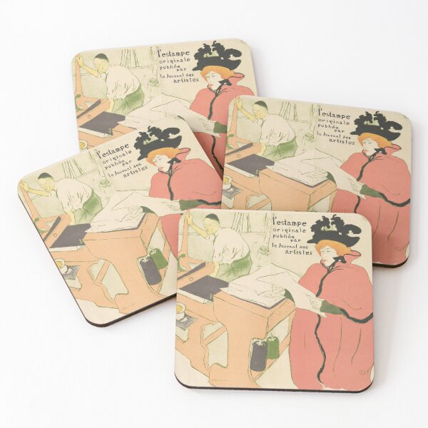 Item preview, L’Estampe Originale Cover by Henri de Toulouse-Lautrec Art Nouveau French Poster Print designed and sold by artofuniverse.
