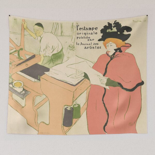 Item preview, L’Estampe Originale Cover by Henri de Toulouse-Lautrec Art Nouveau French Poster Print designed and sold by artofuniverse.