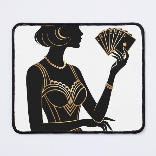 Item preview, Elegant Poker Lady Silhouette designed and sold by HiddenLoot.