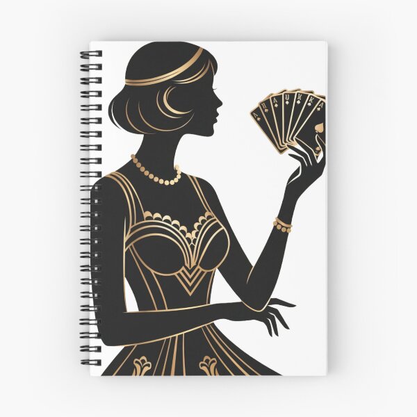 Item preview, Elegant Poker Lady Silhouette designed and sold by HiddenLoot.