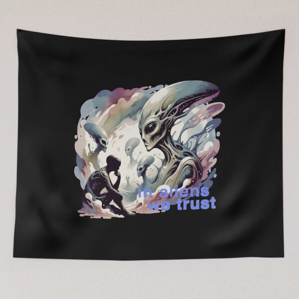 Item preview, RESIDENT ALIEN In Alien We Trust designed and sold by ALL ART .