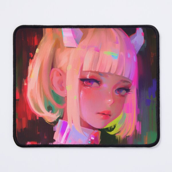 Item preview, Neon Pastel Demon Anime Girl designed and sold by bubblegoth.