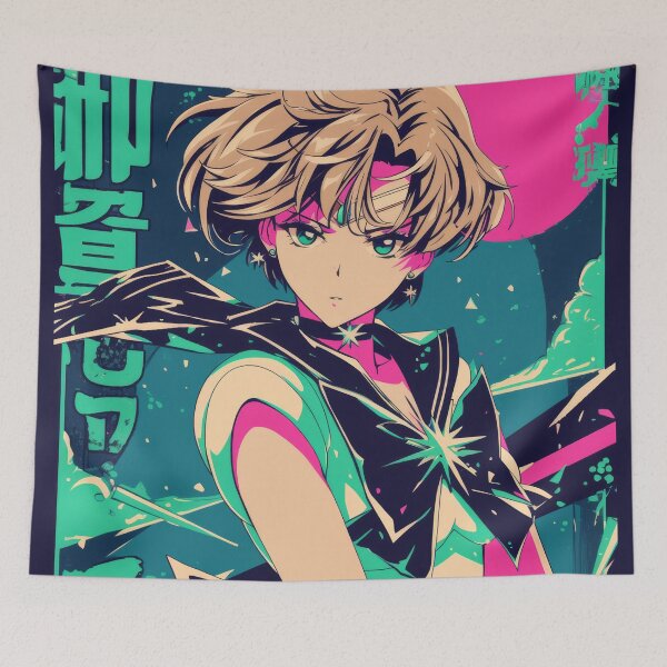 Item preview, Sailor Uranus Neon Poster  designed and sold by AnimeArsenalPrints.