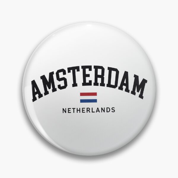 Item preview, Amsterdam Netherlands Varsity Arch & Dutch Flag designed and sold by Shopeon Designs.