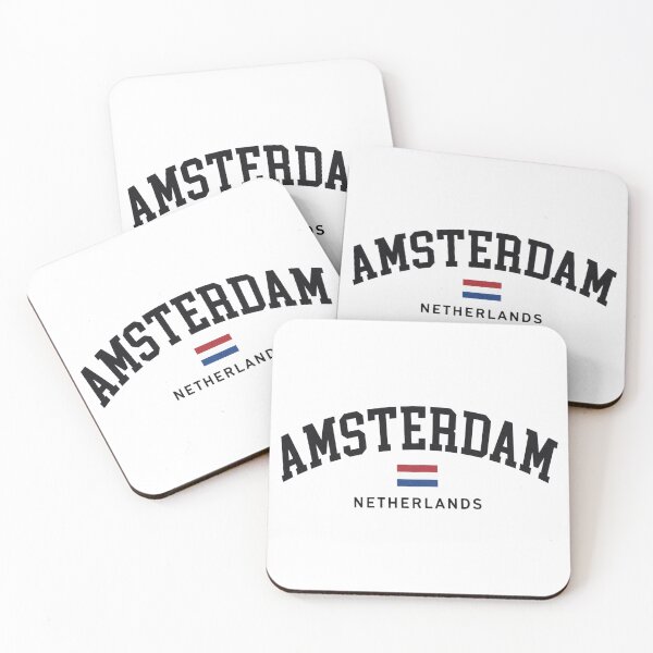 Item preview, Amsterdam Netherlands Varsity Arch & Dutch Flag designed and sold by Shopeon Designs.