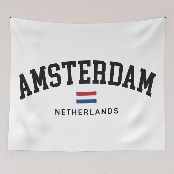 Item preview, Amsterdam Netherlands Varsity Arch & Dutch Flag designed and sold by Shopeon Designs.