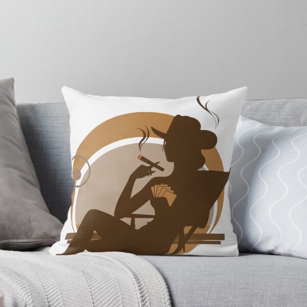 Item preview, Cowgirl Poker Night Silhouette designed and sold by HiddenLoot.