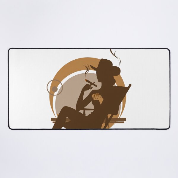 Item preview, Cowgirl Poker Night Silhouette designed and sold by HiddenLoot.