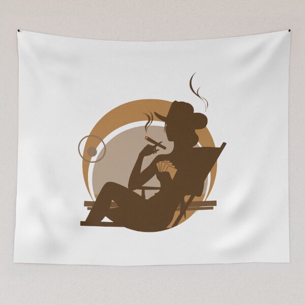 Item preview, Cowgirl Poker Night Silhouette designed and sold by HiddenLoot.