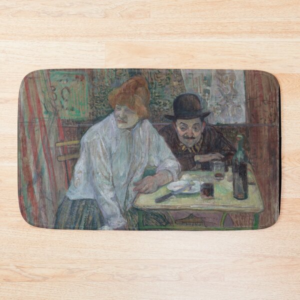 Item preview, At the Cafe La Mie by Henri de Toulouse-Lautrec Vintage Paris Cafe Art Print designed and sold by artofuniverse.