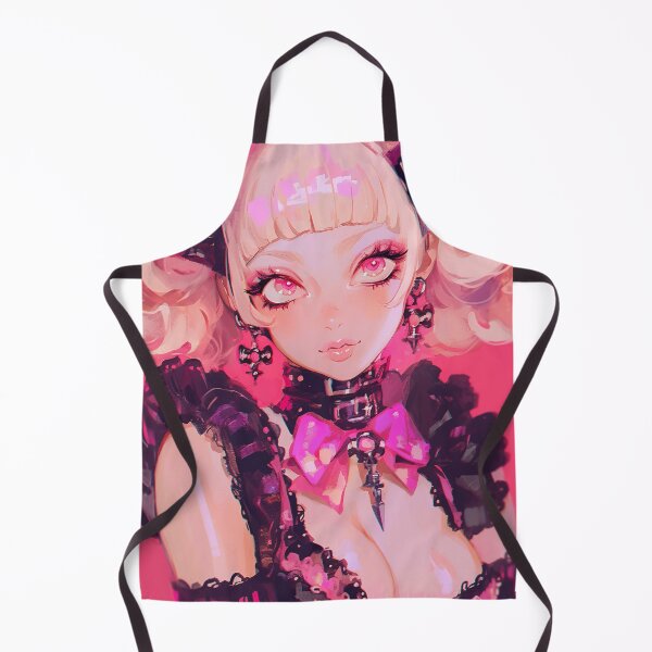 Item preview, Kawaii Pink Horned Anime Girl designed and sold by bubblegoth.
