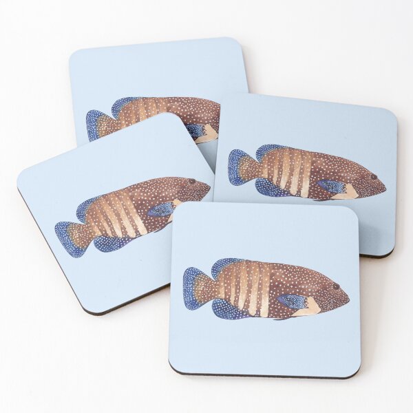 Item preview, PEACOCK GROUPER-Cephalopholis argus designed and sold by BEATRIZ ABAITUA.
