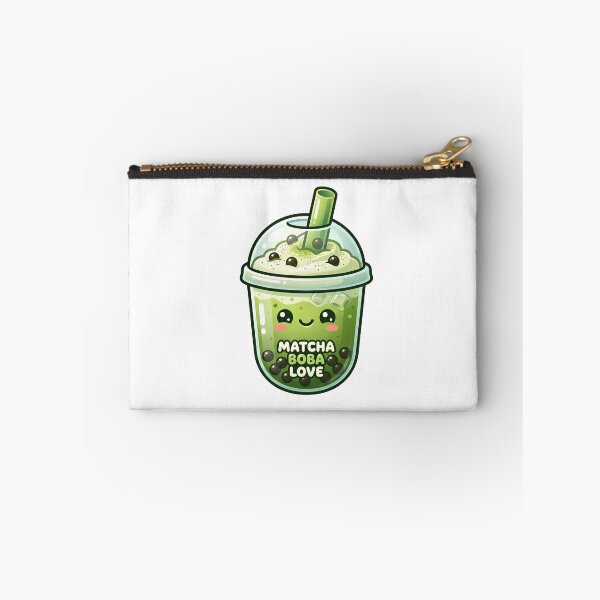 Item preview, Cute Matcha Boba Tea – Kawaii Green Tea Bubble Tea Illustration designed and sold by BobaBunny76.