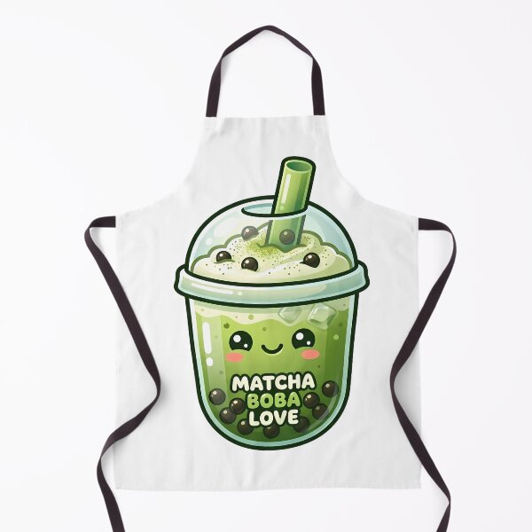 Item preview, Cute Matcha Boba Tea – Kawaii Green Tea Bubble Tea Illustration designed and sold by BobaBunny76.