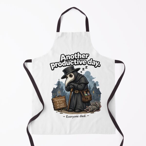 Item preview, Funny Medieval Plague Doctor Productive Day designed and sold by MonkiFlipp.