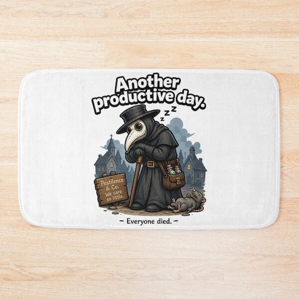 Item preview, Funny Medieval Plague Doctor Productive Day designed and sold by MonkiFlipp.