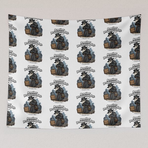 Item preview, Funny Medieval Plague Doctor Productive Day designed and sold by MonkiFlipp.