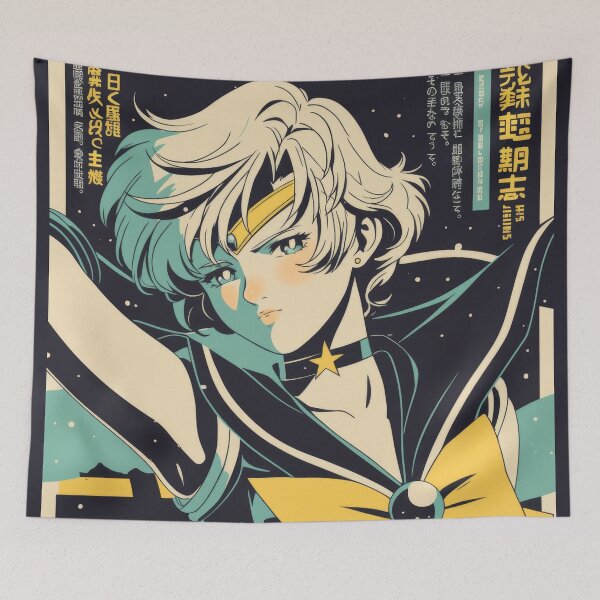 Item preview, Retro Sailor Uranus Duotone designed and sold by AnimeArsenalPrints.