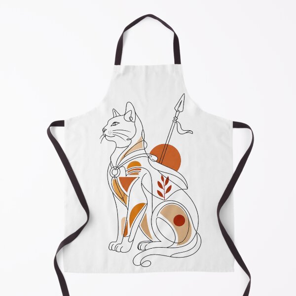 Item preview, Minimalist Boho Line Art Warrior Cat designed and sold by LumePrint.