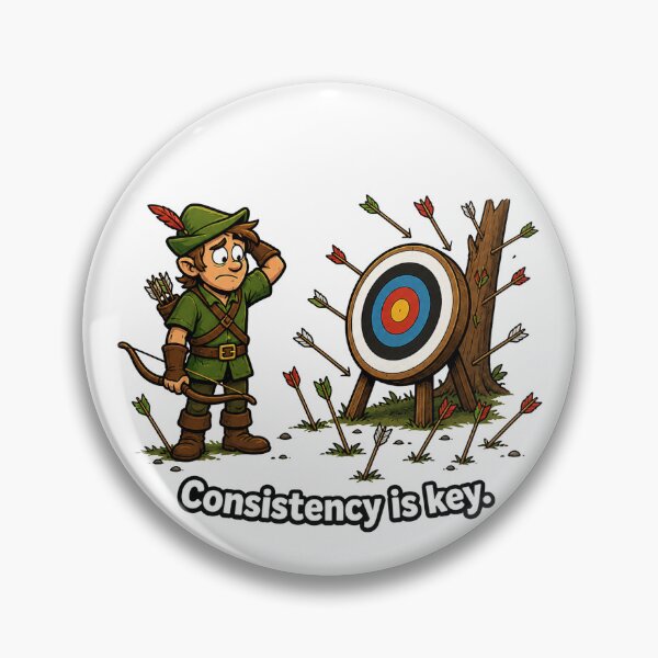 Item preview, Funny Medieval Archer Consistency Is Key designed and sold by MonkiFlipp.