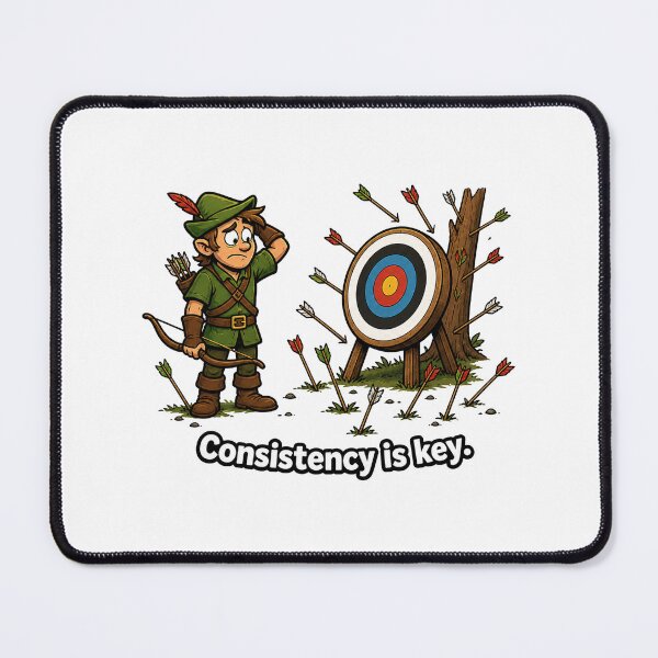Item preview, Funny Medieval Archer Consistency Is Key designed and sold by MonkiFlipp.