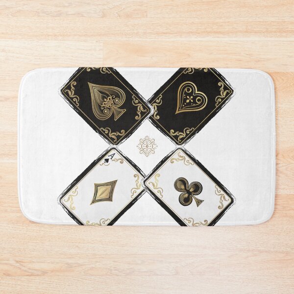 Item preview, Ornate Four Card Suits designed and sold by HiddenLoot.